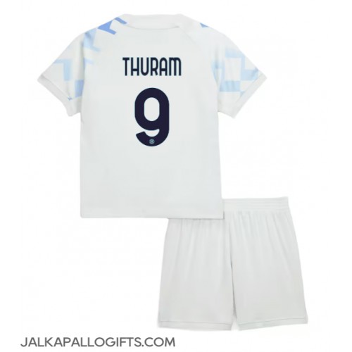 Inter Milan Marcus Thuram #9 Vieras Peliasu Lasten 2025-26 Lyhythihainen (+ Lyhyet housut)